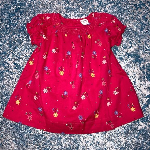 Baby Gap, Tunic Dress with Bloomers Set, Magenta Floral Print, Ruffled Sleeves - Picture 8 of 8
